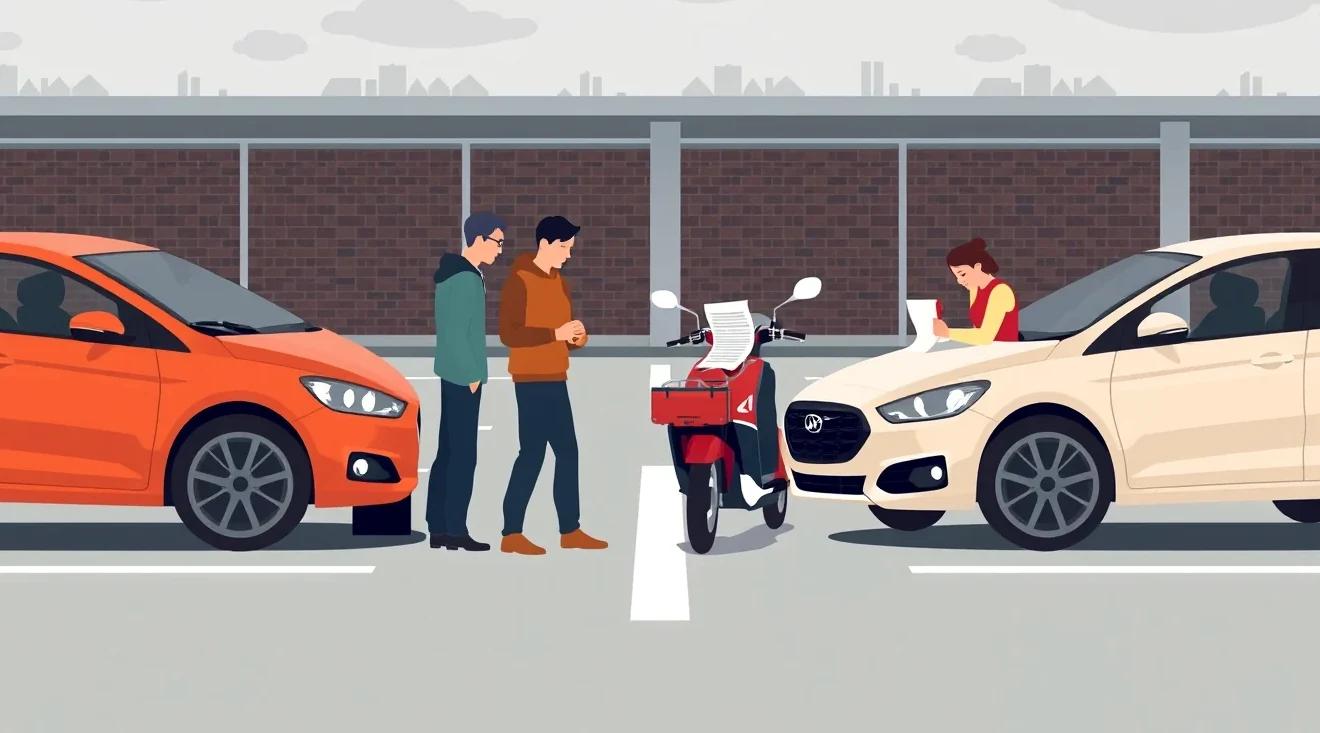 Pohľad na motorový priestor a technické štítky vozidla Seat pri kontrole