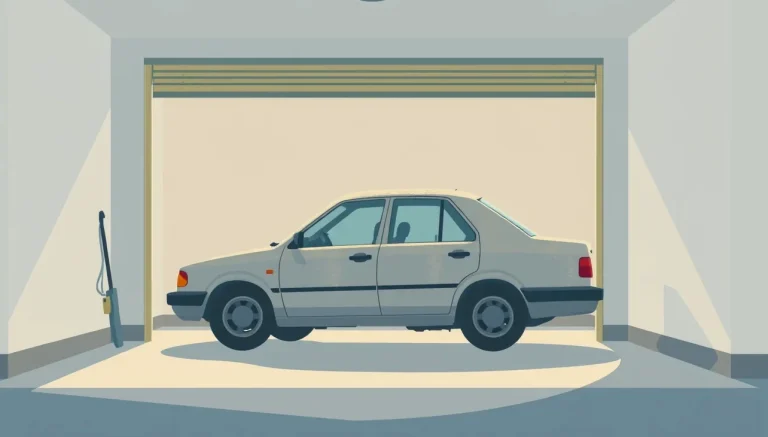 Odstavené druhé osobné auto na dvore rodinného domu pod prístreškom