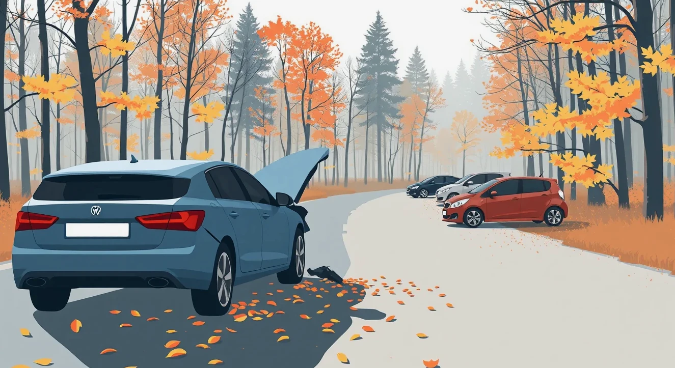 Automechanik kontroluje poškodené elektrické zväzky v motore a spisuje kalkuláciu opravy