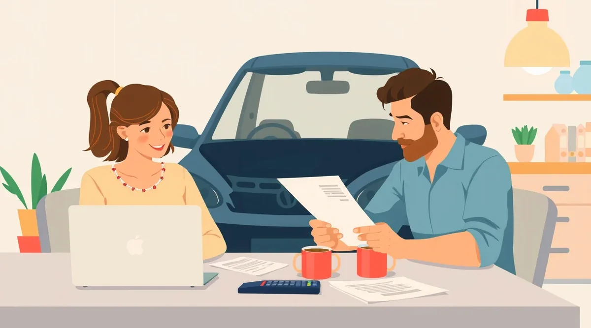 Znalec kontroluje technický stav historického automobilu s meradlom laku v dielni