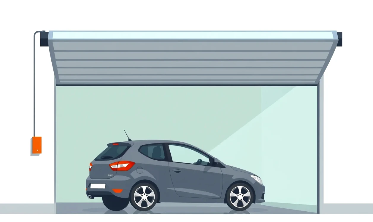 Servisný technik kontroluje elektroinštaláciu a smart senzory v garáži