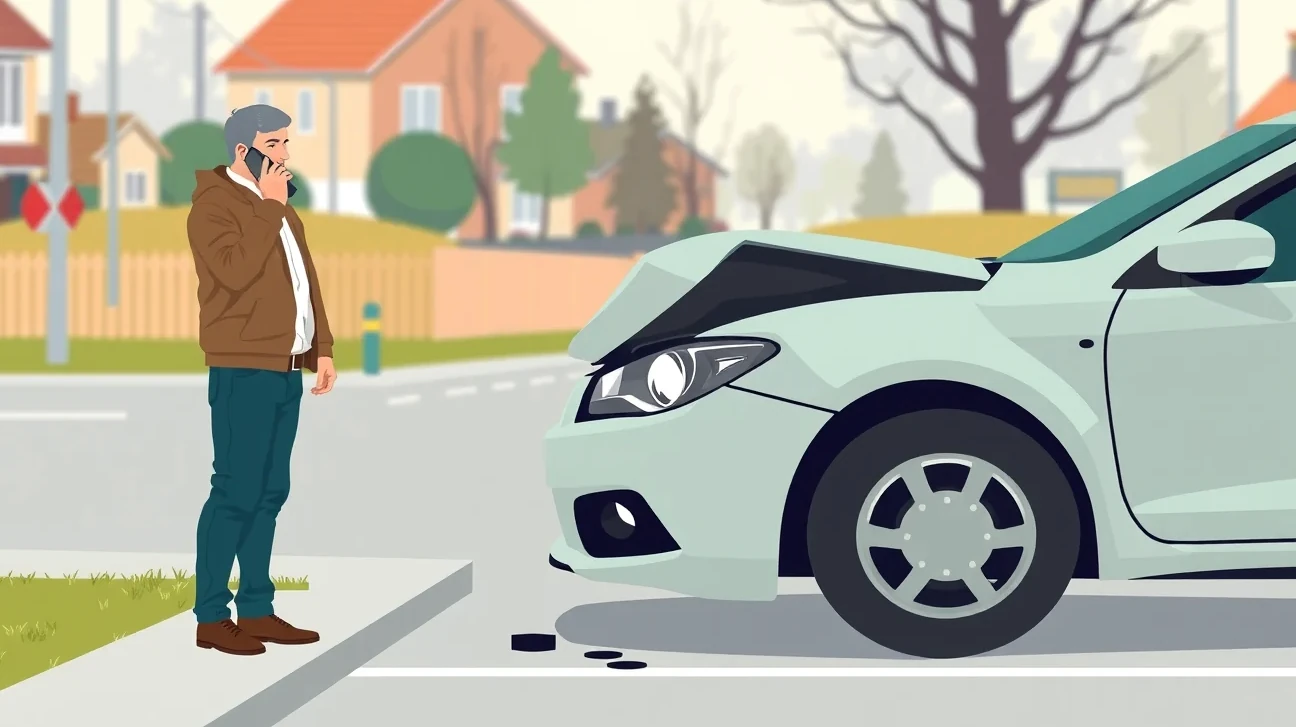 Odťahová služba nakladá nepojazdné auto po nehode na diaľnici