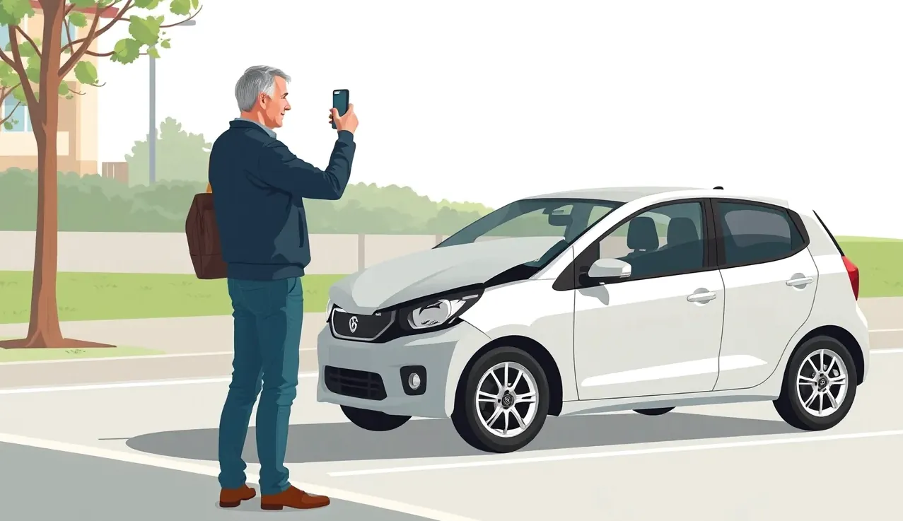 Mechanik v autoservise demontuje poškodený nárazník na zdviháku pri doobhliadke