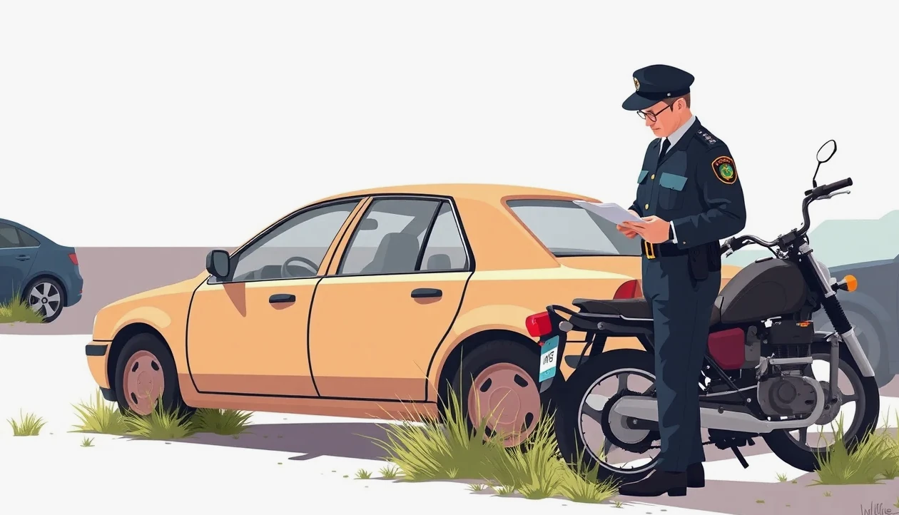 Žlté asistenčné odťahové vozidlo nakladá nepojazdné osobné auto na sídliskovom parkovisku