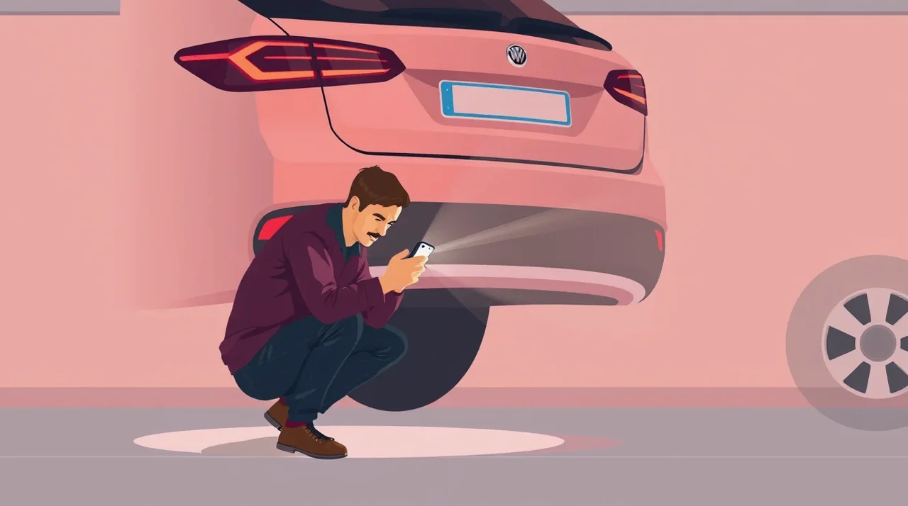 Detail praskliny na čelnom skle automobilu od odrazeného kamienka