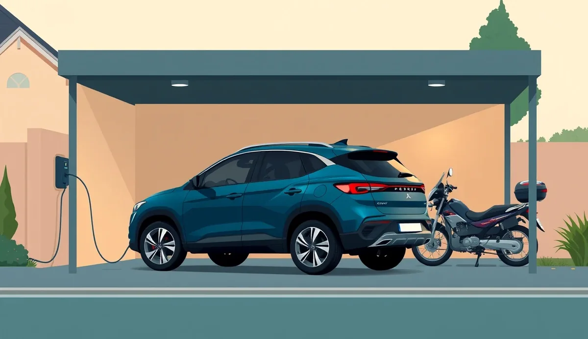 Crossover Mitsubishi ASX zaparkovaný na ulici
