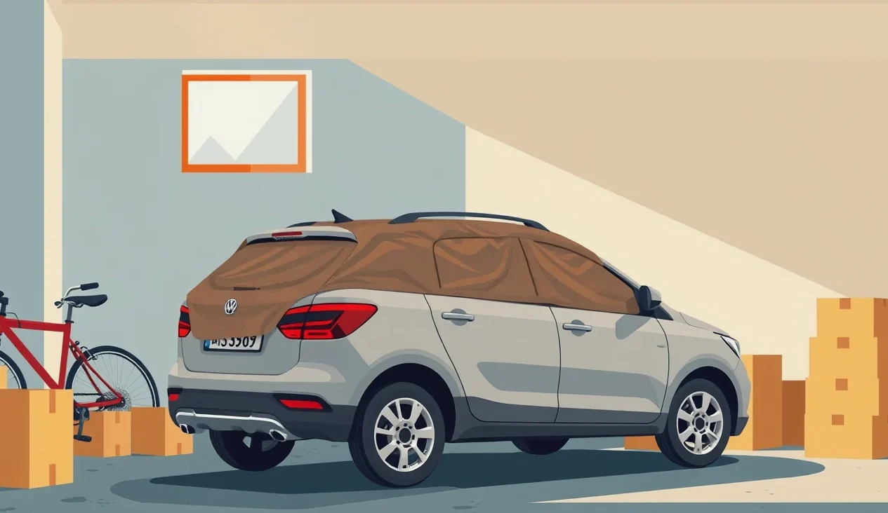 Predná maska a koleso zaparkovaného rodinného SUV Kia Sportage