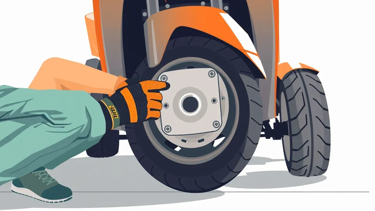 Detail výrobného štítku s vyrazeným číslom rámu na konštrukcii motorovej trojkolky