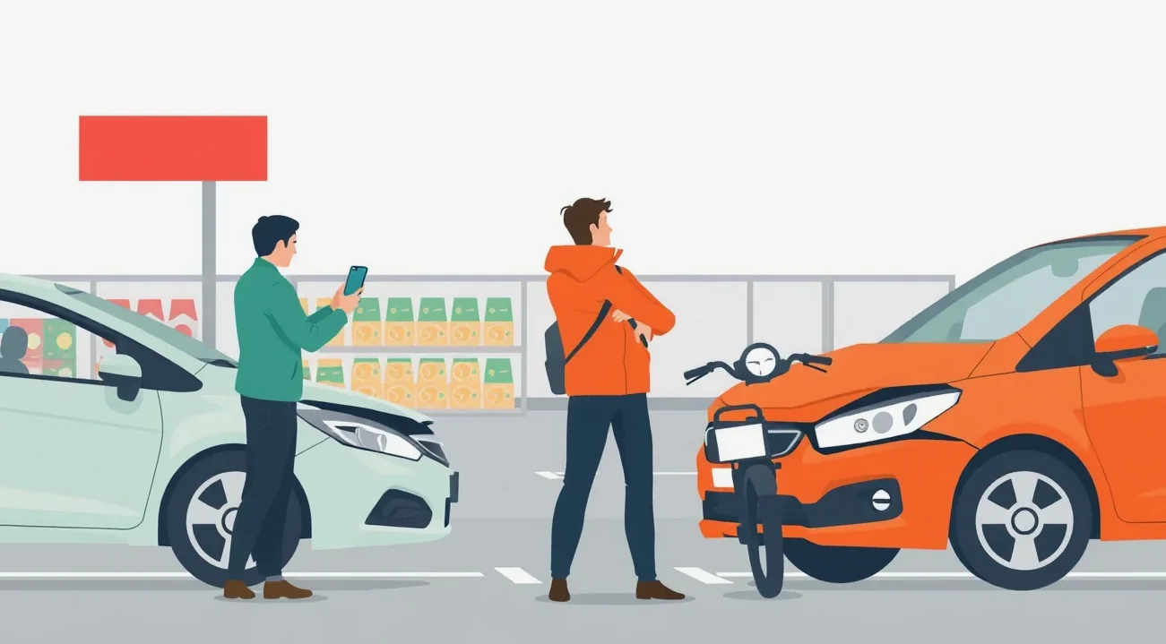 Predná maska vozidla Alfa Romeo zaparkovaného pred administratívnou budovou
