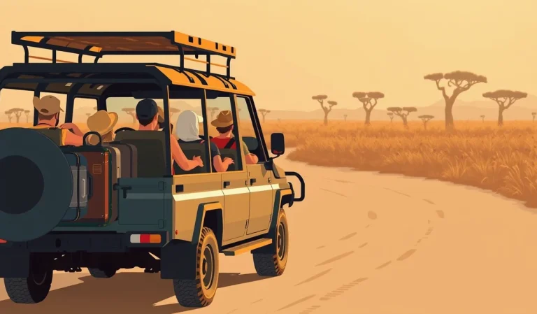 Záchranárske lietadlo na prašnej pristávacej dráhe v africkej savane pripravené na transport pacienta